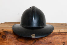 Load image into Gallery viewer, Phenolic Firefighter Helmet with Leather Badge Number 1 MFD - Eagle&#39;s Eye Finds
