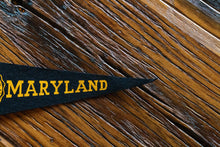 Load image into Gallery viewer, University of Maryland Mini Felt Pennant Vintage College Wall Decor - Eagle&#39;s Eye Finds

