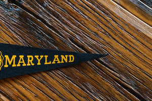University of Maryland Mini Felt Pennant Vintage College Wall Decor - Eagle's Eye Finds