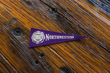 Load image into Gallery viewer, Northwestern University Mini Felt Pennant Vintage College Wall Decor - Eagle&#39;s Eye Finds
