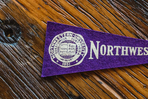 Northwestern University Mini Felt Pennant Vintage College Wall Decor - Eagle's Eye Finds