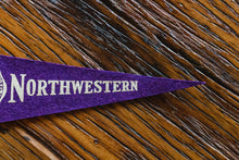 Load image into Gallery viewer, Northwestern University Mini Felt Pennant Vintage College Wall Decor - Eagle&#39;s Eye Finds
