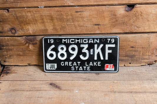 Michigan 1979 Great Lake State License Plate Vintage Wall Hanging Decor - Eagle's Eye Finds
