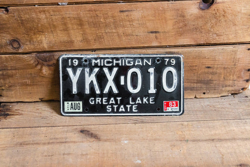 Michigan 1979 Great Lake State License Plate Vintage Wall Hanging Decor - Eagle's Eye Finds