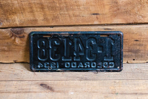 Colorado 1934 License Plate Vintage Wall Hanging Decor Denver County - Eagle's Eye Finds