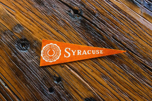 Syracuse University Orange Mini Felt Pennant Vintage Wall Decor - Eagle's Eye Finds