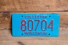 Load image into Gallery viewer, Wisconsin Collector License Plate Vintage Man Cave Car Wall Decor - Eagle&#39;s Eye Finds
