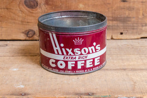 Hixon's Coffee Tin Can Vintage Indoor Planter or Storage Container - Eagle's Eye Finds