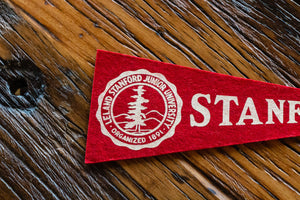 Stanford Mini Felt Pennant Vintage College Decor - Eagle's Eye Finds