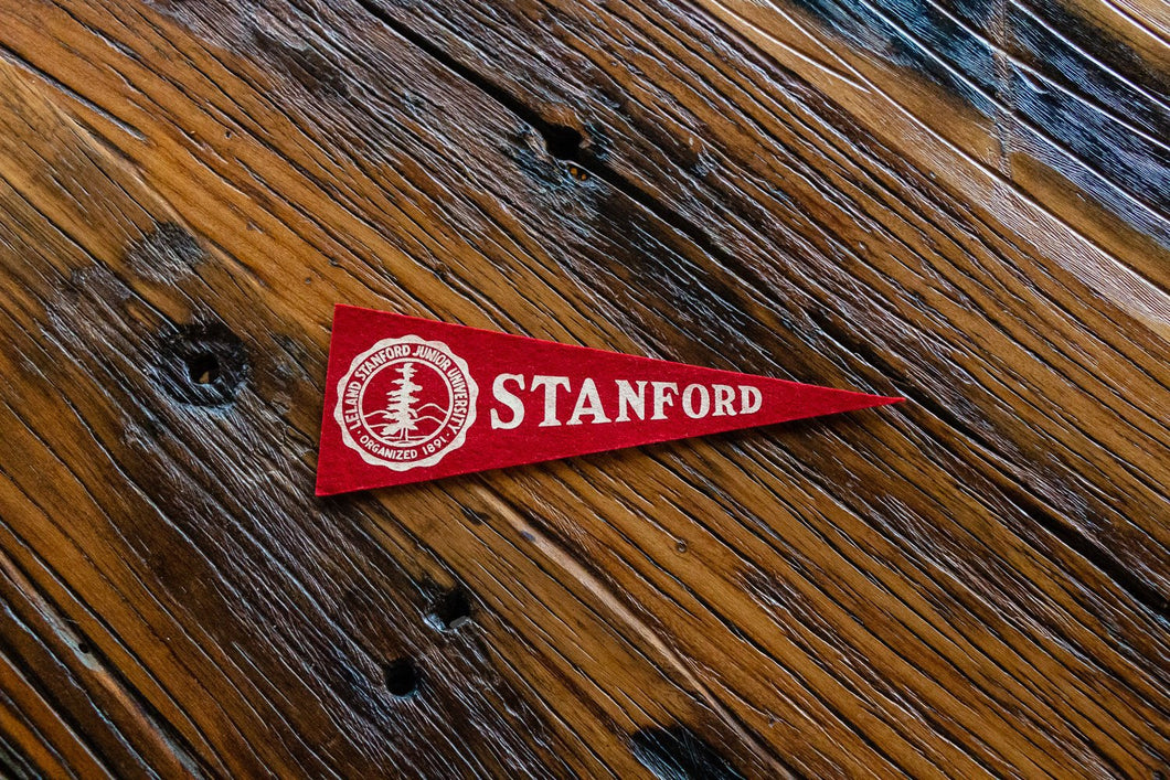 Stanford Mini Felt Pennant Vintage College Decor - Eagle's Eye Finds