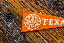 Load image into Gallery viewer, University of Texas Mini Felt Pennant Vintage College Decor - Eagle&#39;s Eye Finds
