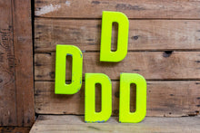 Load image into Gallery viewer, Metal Letter D Service Station Sign Vintage Chippy Wall Decor Initial DD DDD Vintage Chippy Marquee - Eagle&#39;s Eye Finds
