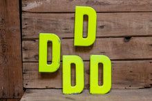 Load image into Gallery viewer, Metal Letter D Service Station Sign Vintage Chippy Wall Decor Initial DD DDD Vintage Chippy Marquee - Eagle&#39;s Eye Finds
