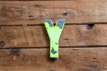 Load image into Gallery viewer, Metal Letter Y Service Station Sign Vintage Chippy Wall Decor Initial Vintage Chippy Marquee - Eagle&#39;s Eye Finds

