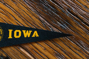 University of Iowa Felt Pennant Vintage College Wall Decor - Eagle's Eye Finds