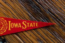 Load image into Gallery viewer, Iowa State Mini Felt Pennant Vintage College Wall Decor - Eagle&#39;s Eye Finds
