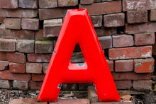 Load image into Gallery viewer, Red Letter A Porcelain Vintage Wall Hanging Decor Initials Name Letter - Eagle&#39;s Eye Finds
