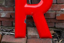 Load image into Gallery viewer, Red Letter R Porcelain Vintage Wall Hanging Decor Initials Name Letter - Eagle&#39;s Eye Finds
