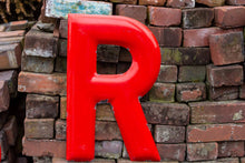 Load image into Gallery viewer, Red Letter R Porcelain Vintage Wall Hanging Decor Initials Name Letter - Eagle&#39;s Eye Finds
