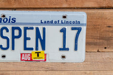 Load image into Gallery viewer, ASPEN 17 Illinois Vanity License Plate Vintage Wall Hanging Decor - Eagle&#39;s Eye Finds
