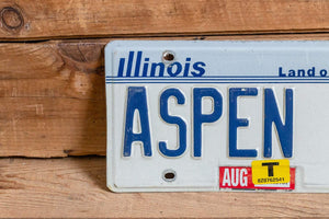 ASPEN 17 Illinois Vanity License Plate Vintage Wall Hanging Decor - Eagle's Eye Finds