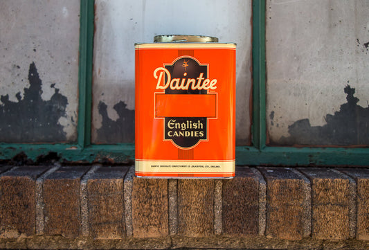 Daintee English Candy Tin Vintage Kitchen Storage Decor - Eagle's Eye Finds