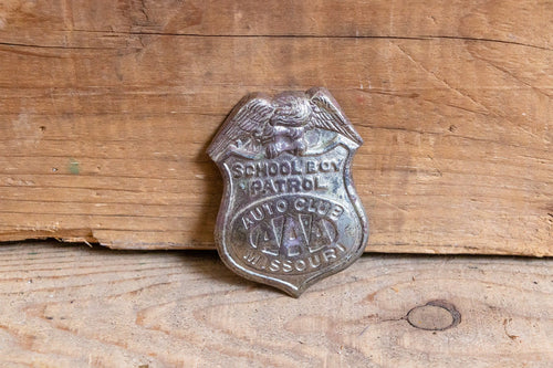 AAA Auto Club of Missouri Schoolboy Patrol Badge Vintage School Pin - Eagle's Eye Finds