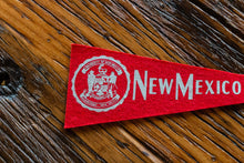 Load image into Gallery viewer, University of New Mexico Mini Felt Pennant Vintage College Decor - Eagle&#39;s Eye Finds
