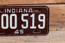 Load image into Gallery viewer, Indiana 1945 License Plate Vintage Wall Hanging Decor - Eagle&#39;s Eye Finds
