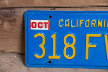 Load image into Gallery viewer, California Mid-Century Blue License Plate Vintage Wall Hanging Decor - Eagle&#39;s Eye Finds
