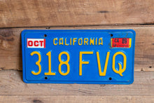 Load image into Gallery viewer, California Mid-Century Blue License Plate Vintage Wall Hanging Decor - Eagle&#39;s Eye Finds
