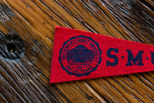 Load image into Gallery viewer, Southern Methodist University SMU Mini Felt Pennant Vintage Dorm Decor - Eagle&#39;s Eye Finds
