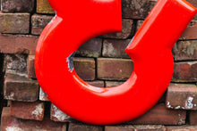 Load image into Gallery viewer, Red Ampersand  Porcelain Vintage Wall Hanging Decor And Sign - Eagle&#39;s Eye Finds
