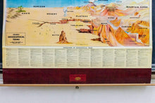 Load image into Gallery viewer, Geographical Terms Pull Down Map Vintage Wall Hanging Decor - Eagle&#39;s Eye Finds
