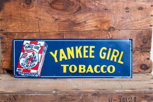 Yankee Girl Tobacco Tin Sign Vintage Wall Hanging Advertising Decor Reproduction - Eagle's Eye Finds