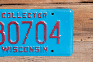 Wisconsin Collector License Plate Vintage Man Cave Car Wall Decor - Eagle's Eye Finds