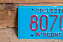 Load image into Gallery viewer, Wisconsin Collector License Plate Vintage Man Cave Car Wall Decor - Eagle&#39;s Eye Finds
