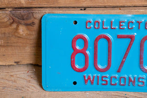 Wisconsin Collector License Plate Vintage Man Cave Car Wall Decor - Eagle's Eye Finds
