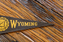 Load image into Gallery viewer, University of Wyoming Mini Felt Pennant Vintage College Decor - Eagle&#39;s Eye Finds
