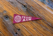 Load image into Gallery viewer, Texas A&amp;M University Mini Felt Pennant Vintage College Decor - Eagle&#39;s Eye Finds
