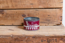 Load image into Gallery viewer, Hixon&#39;s Coffee Tin Can Vintage Indoor Planter or Storage Container - Eagle&#39;s Eye Finds
