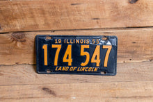 Load image into Gallery viewer, Illinois 1955 Land of Lincoln License Plate Vintage Wall Hanging Decor - Eagle&#39;s Eye Finds
