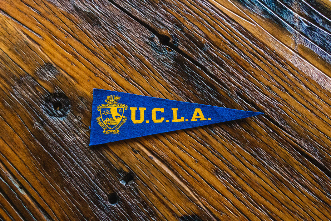 UCLA Mini Felt Pennant Vintage College Decor - Eagle's Eye Finds