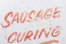 Load image into Gallery viewer, Sausage Curing and Coca-Cola Button Sign Vintage Tin Soda Advertising Wall Decor - Eagle&#39;s Eye Finds
