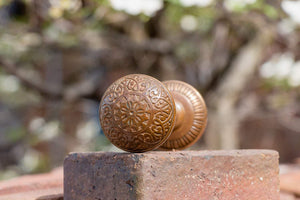 Eastlake Ornate Door Knob Set Vintage Restoration Hardware - Eagle's Eye Finds