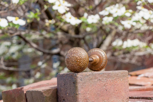 Eastlake Ornate Door Knob Set Vintage Restoration Hardware - Eagle's Eye Finds