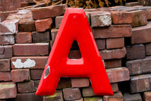 Load image into Gallery viewer, Red Letter A Porcelain Vintage Wall Hanging Decor Initials Name Letter - Eagle&#39;s Eye Finds

