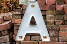 Load image into Gallery viewer, Red Letter A Porcelain Vintage Wall Hanging Decor Initials Name Letter - Eagle&#39;s Eye Finds
