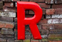 Load image into Gallery viewer, Red Letter R Porcelain Vintage Wall Hanging Decor Initials Name Letter - Eagle&#39;s Eye Finds
