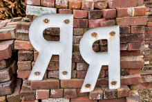 Load image into Gallery viewer, Red Letter R Porcelain Vintage Wall Hanging Decor Initials Name Letter - Eagle&#39;s Eye Finds
